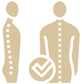 Silhouette corporelle alignée illustrant une posture stable et équilibrée