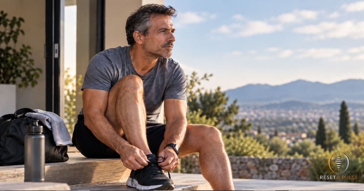 Homme préparant sa reprise du sport après plusieurs années
