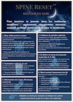 routine du soir relâchement des tensions et récupération corporelle