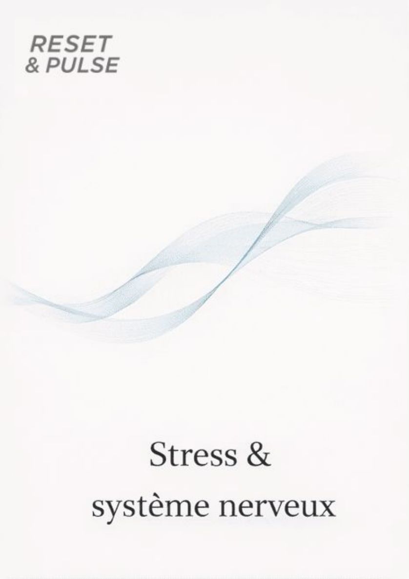 Illustration minimaliste évoquant le stress et le système nerveux chez les cadres